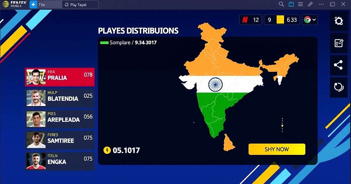 Where FIFA Mobile is Played in India FIFA Mobile Player Distribution Across India